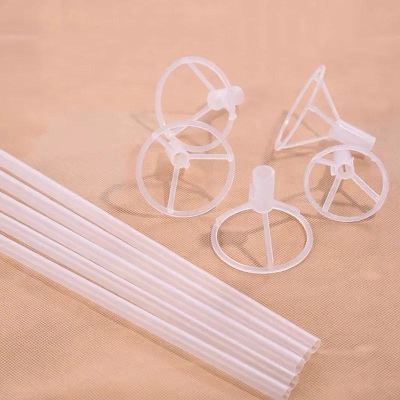 5 шт. 70 см шариковая палочка Пластиковые белые воздушные шары держатель палочки с