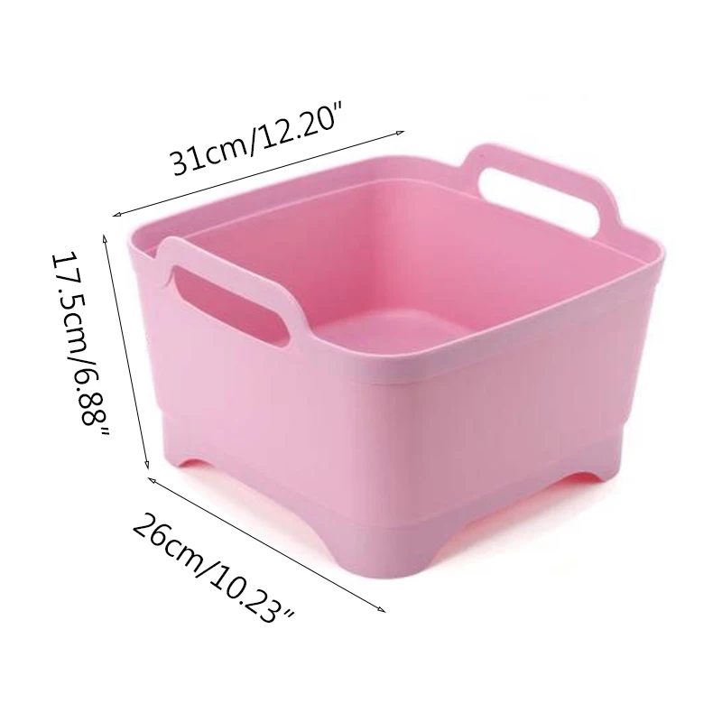 

Washing Basket Drain Basket Kitchen Removable Sink Home Multi-Function Round Sink Fruit Basket Double Plastic