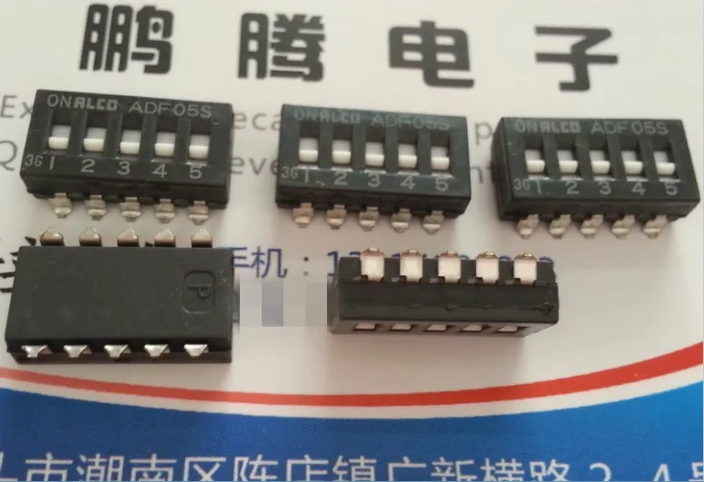 1 шт. импортные ALCO код набора переключатель 5-бит патч ключ кодовый 2 54 шаг ADF05S |