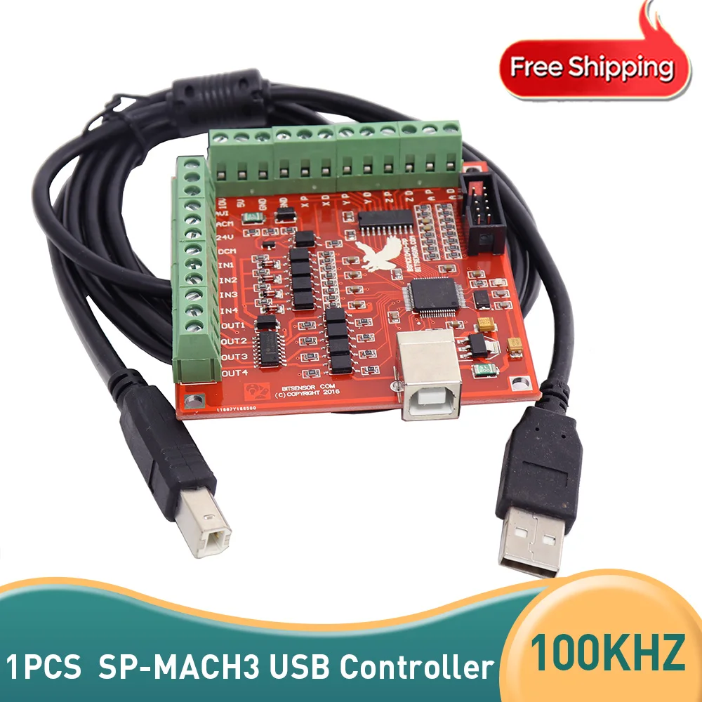 USB-плата с ЧПУ 100 кГц 3 оси контроллер движения подходит для шаговых двигателей