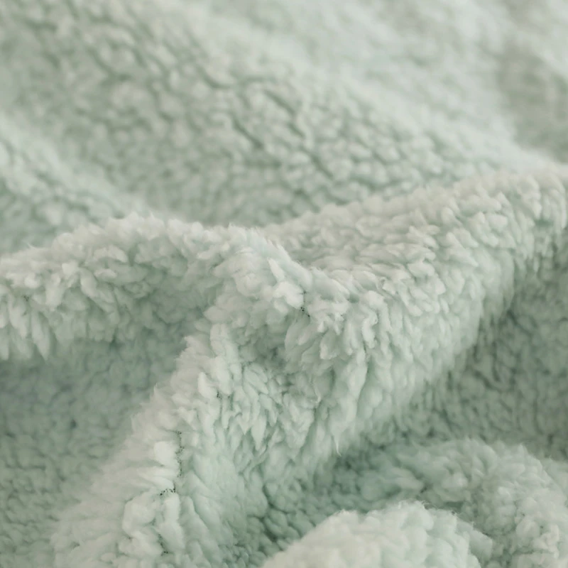 

Striped Design AB Version Dual-sided Blanket 200x230cm Thicken Cashmere Home Couch Bed Throw Blanket Winter Warm Nap Blanket