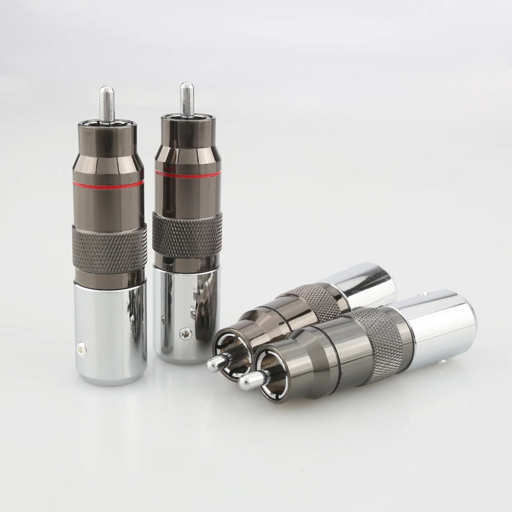 Hi End Fi с родиевым покрытием 4 шт. опора RCA сделай сам латунное покрытие родиевое