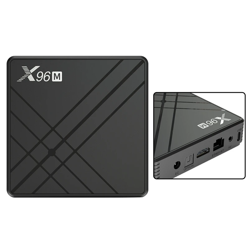 

ТВ-приставка X96M, Allwinner H603 Quad-Cor, 4 Гб + 64 ГБ, USB3.0, Android 9,0, с BT + 2,4G + 5G, Wi-Fi