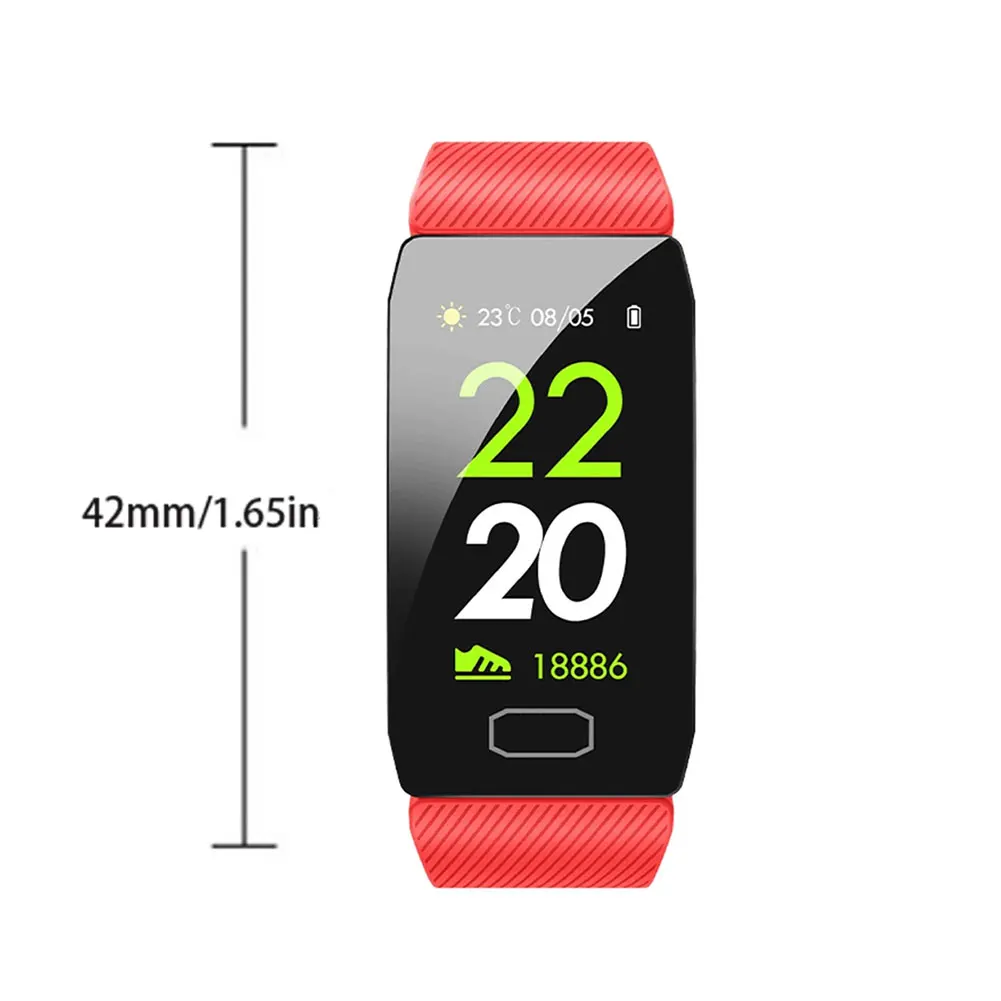 

New Sport Smart Watch Fitness Watch Tracker Heart Rate Caolorie Tracker Monitor Test Q1 Silicone Watch Strap For Android IOS