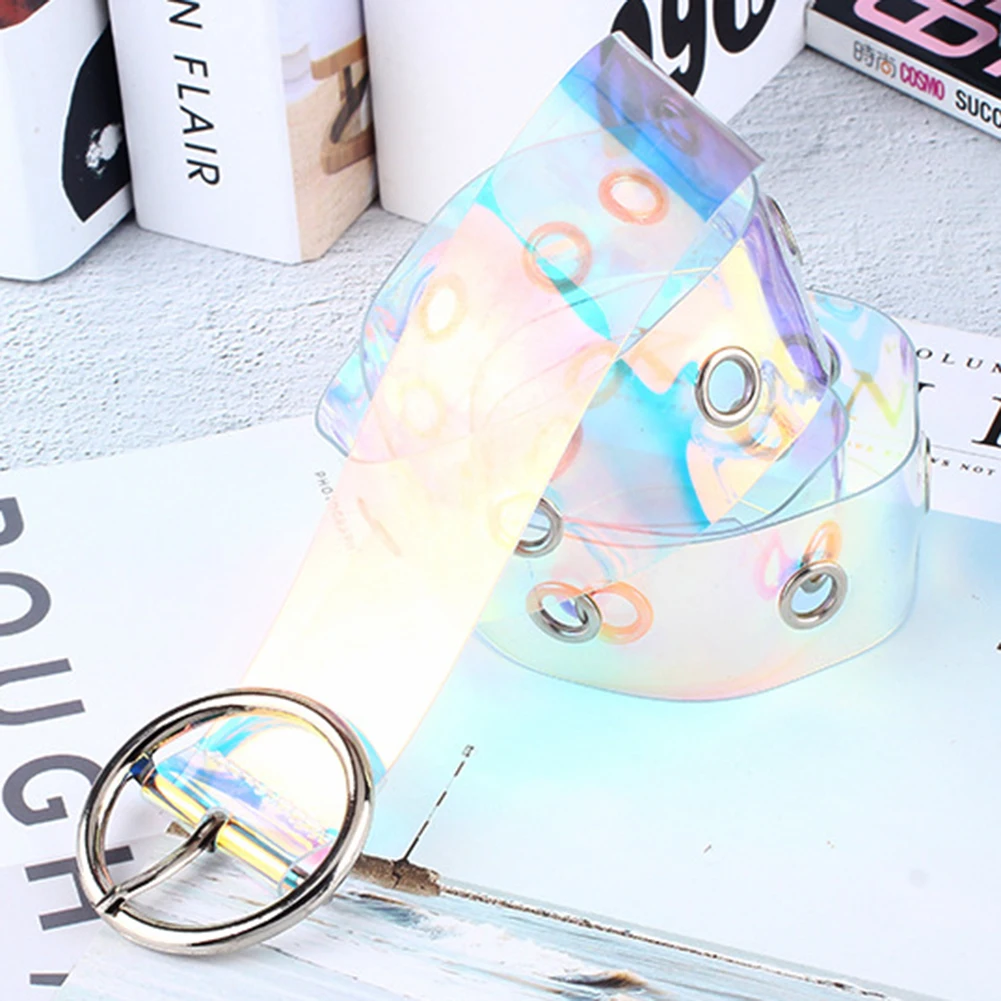 Женский модный прозрачный ремень с несколькими отверстиями индивидуальный