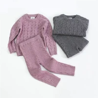 0 4y baby clothing set autumn knitted baby clothes newborn long sleeve infant outfits baby sweater tops pants baby boys clothes