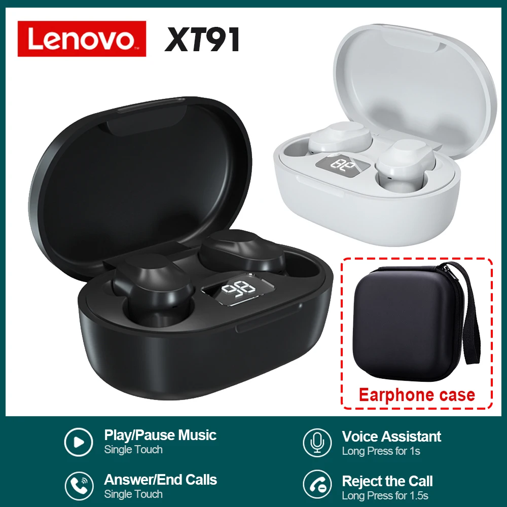 Оригинальные беспроводные наушники Lenovo XT91 TWS Bluetooth управление ии игровая