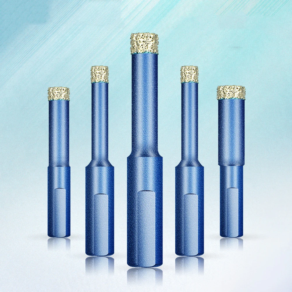 

Blue Dry Drill-Bit 10mm Shank Holesaw 65mm Round shank Requirement For Porcelain