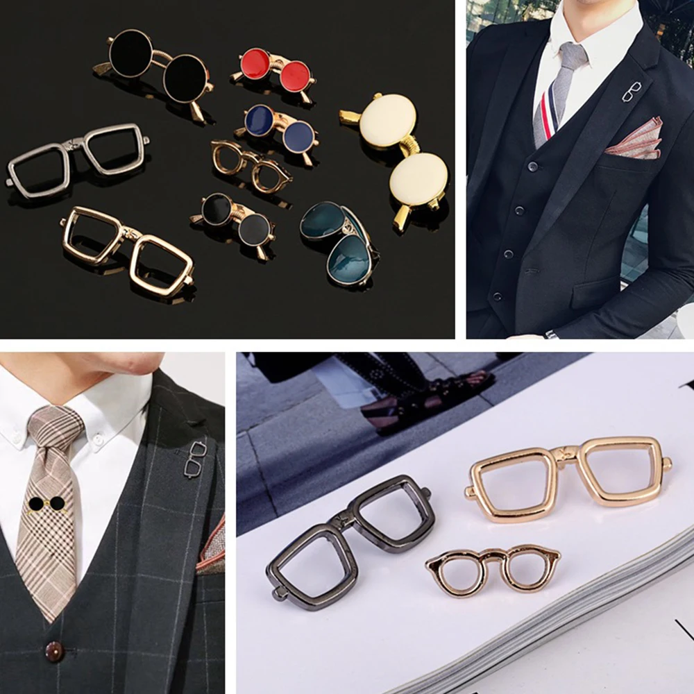Модные эмалированные булавки и броши для очков солнцезащитных Мужские воротника