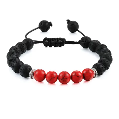 Натуральный браслет из Красного камня шлем гладиатора крест слон бусины регулируемые браслеты для женщин мужчин Йога ювелирные изделия подарок друзьям