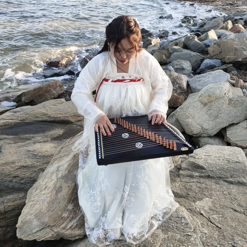 Мини Guzheng Пальчиковый тренировочный мост версия 21 струны Профессиональная