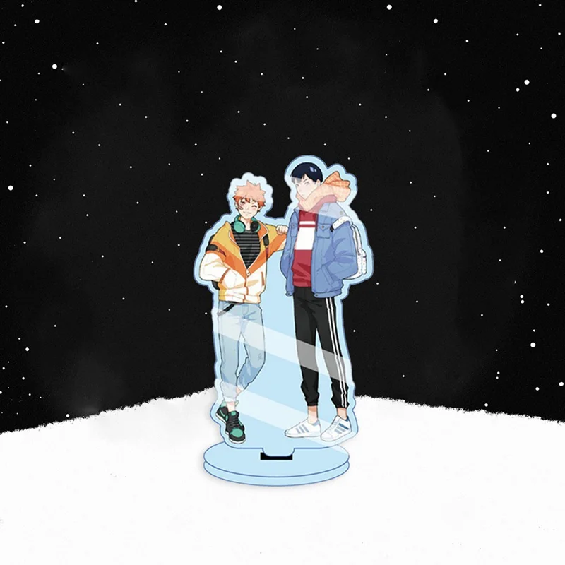 

Anime Haikyuu!! Acrylic Desk Stand Figures Models Plate Holder Fans Gifts Comic Exhibition Activities Decor For Boy Gifts