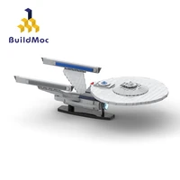 buildmoc space battle enterprise a by dysnomia heavy cruiser building blocks model treks spaceship toy brick children toys gift