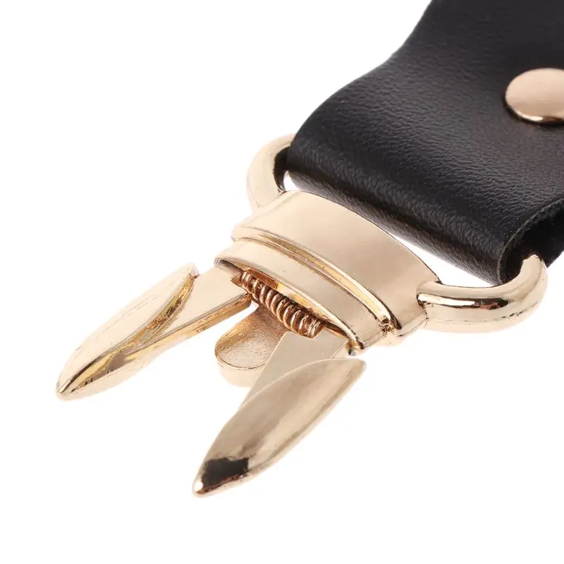 

53CA 1 Set Leather Toggle Button Metal Insert Buckle Fastener For Bag Sweater Jacket Coat DIY Sewing Accessories Crafts