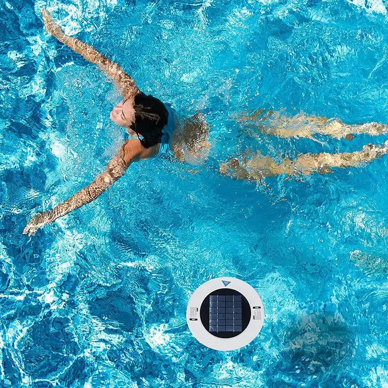 

NEW-Solar Pool-Ionizer,Copper Silver Ion Swimming Pool Purifier Water Purifier,Kills-Algae Pool Ionizer for Outdoor Hot Tubs