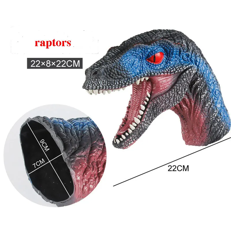 Мягкая искусственная голова животного ручная кукла фигурки игрушки перчатки