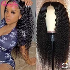 Парик на сетке 6x6 5x5 HD, парик на сетке с глубокой волной, передний парик на сетке, плотность 250, вьющиеся передние парики на сетке, 13X6 HD, прозрачный парик на сетке