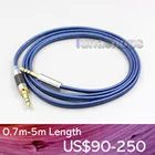 LN006816 Высокое разрешение 99% чистый Серебристые наушники кабель для аудио Technica ATH-WS660BT WS990BT WS1100iS ATH-M50xBT SR50 SR50BT