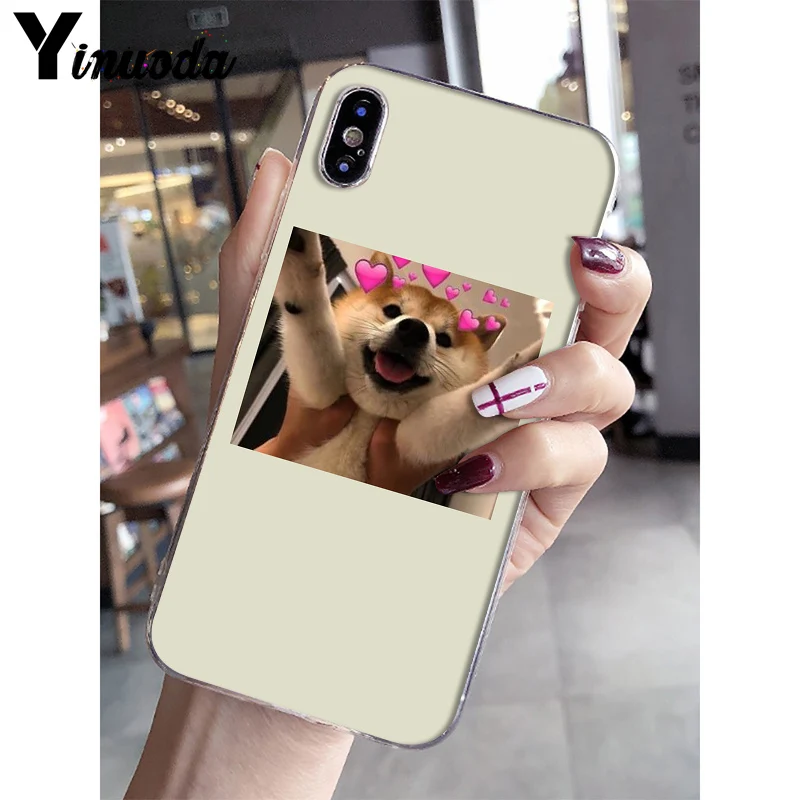 Yinuoda очень милый кот собака мультфильм розовый в форме сердца YOU& ME мягкий чехол для телефона iPhone 8 7 6S Plus 5 5S SE XR X XS MAX 10 - Цвет: A6