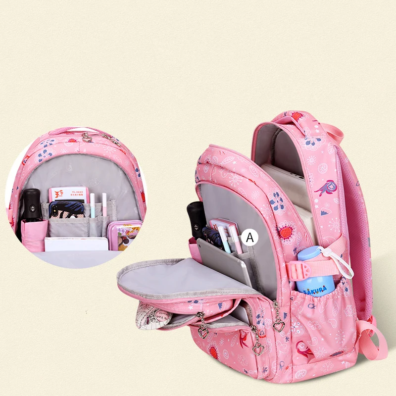 

Flowers Girl School Backpacks School Bags for teenagers Girls Children Schoolbags Kids Backpack Kids Bag Mochila Escolar