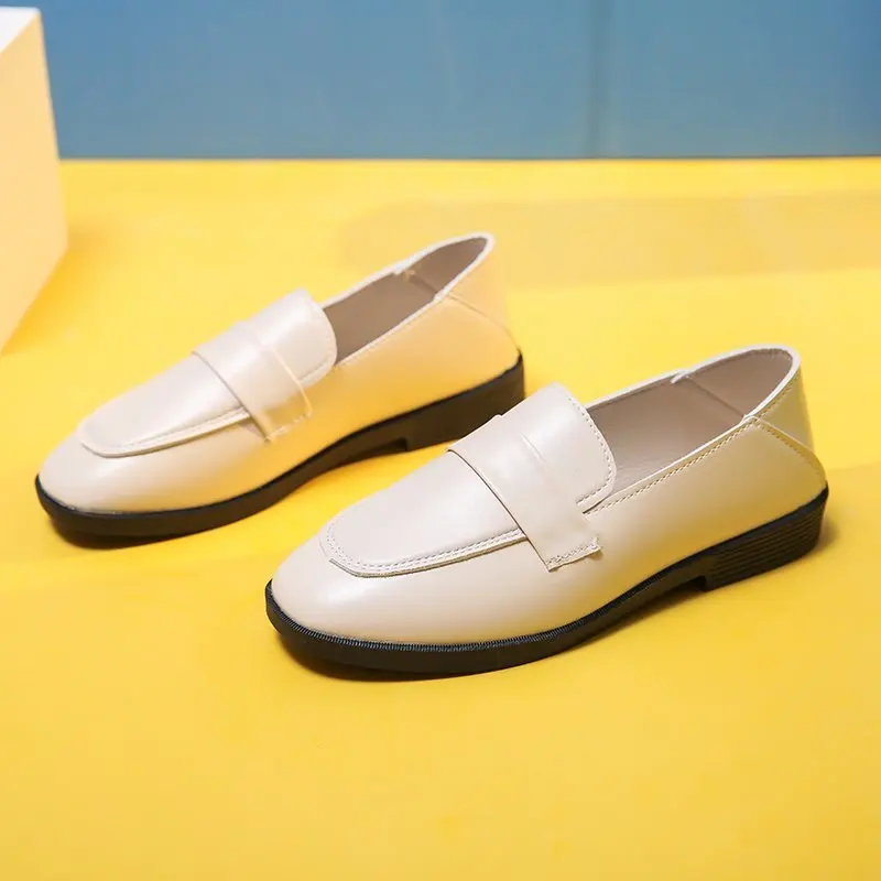 

Flat Black Shoes For Women British Style Modis All-Match Low Heels Casual Female Sneakers Ladies' Footwear Square Toe Oxfords Sh