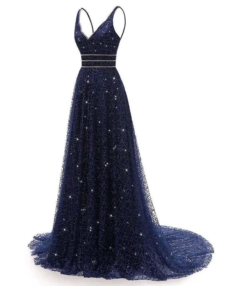 

Нарядное вечернее платье длинное Расшитое бисером сексуальное нижнее белье с глубоким v-образным вырезом платье принцессы, вечерние платья...