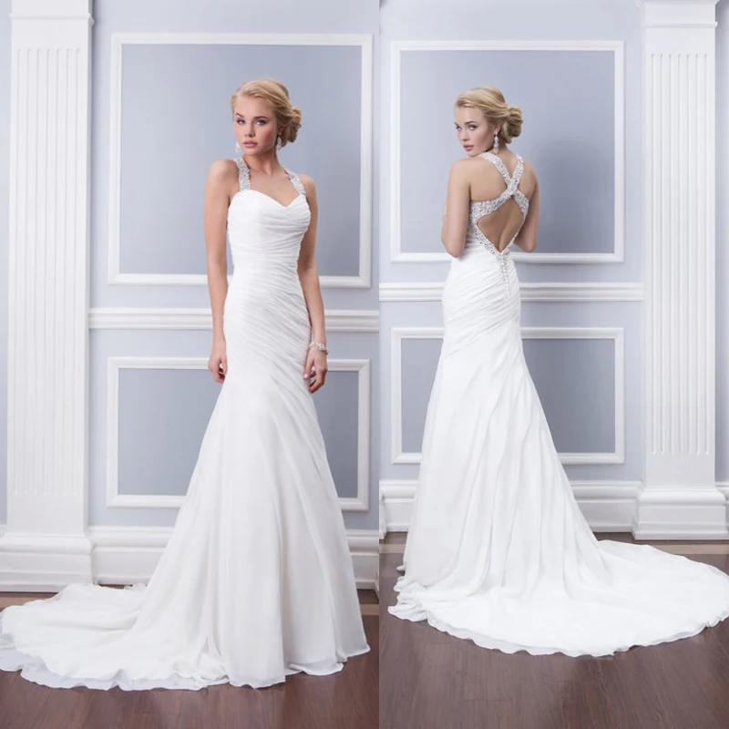 

Sweetheart Beaded vestido de noiva Bridal Gown robe de mariee Arrival Sexy Mermaid bridal gown 2018 mother of the bride dresses