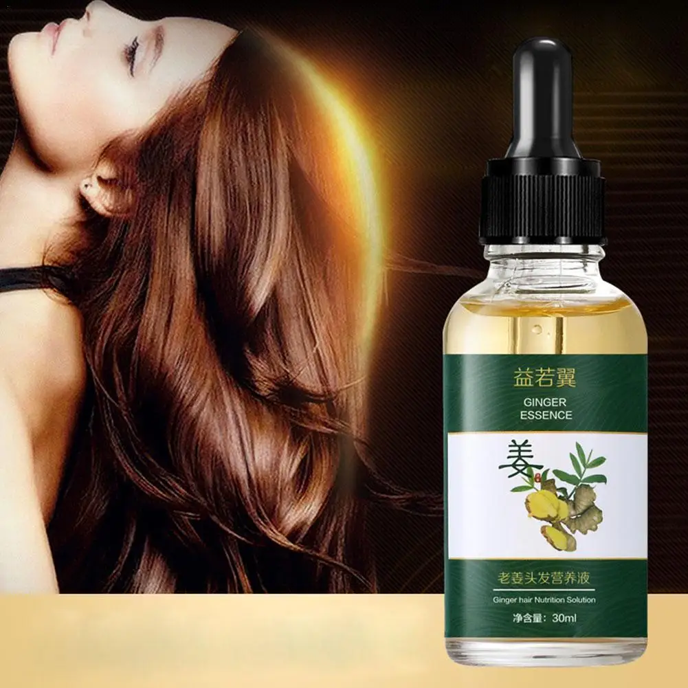 

7 Days Fast Hair Growth Essence Oil Ginger Hair Growth Serum Nourishing Soften Treatment Hair Loss Repair Damaged Hair 30ml N1