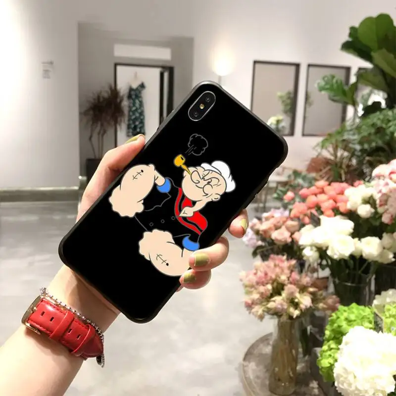 Мягкий силиконовый чехол для телефона из ТПУ HPCHCJHM popeye iPhone 11 pro XS MAX 8 7 6 6S Plus X 5S SE 2020 XR