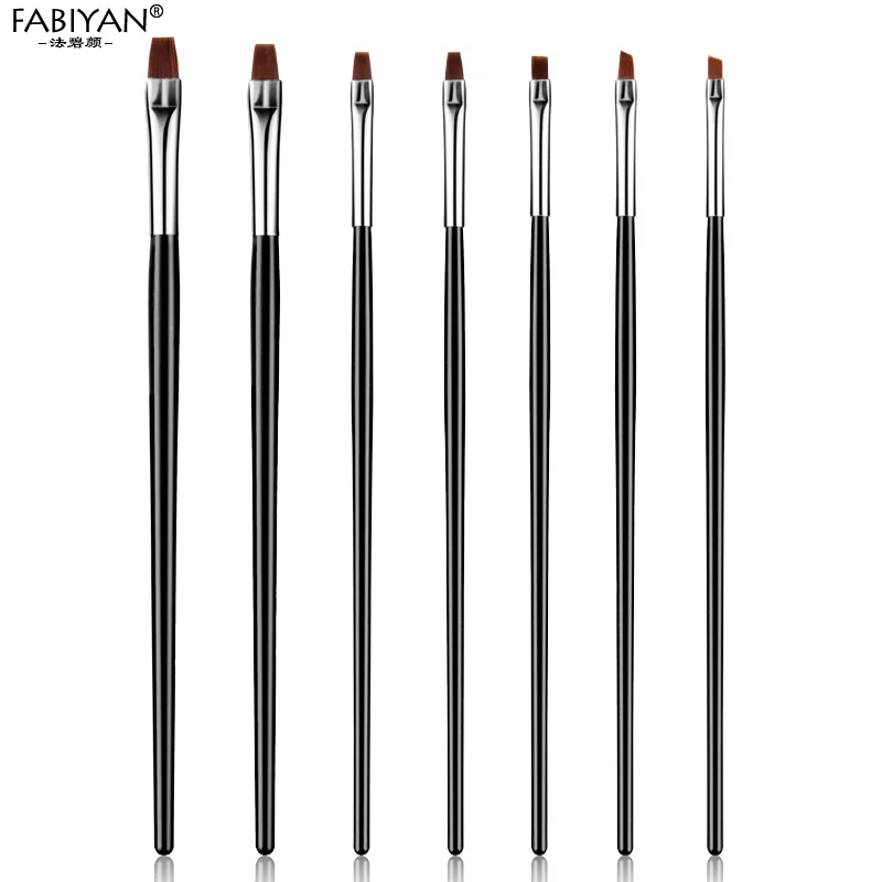 7 шт./набор кисточки для маникюра создания гель лака|Кисти ногтей| |