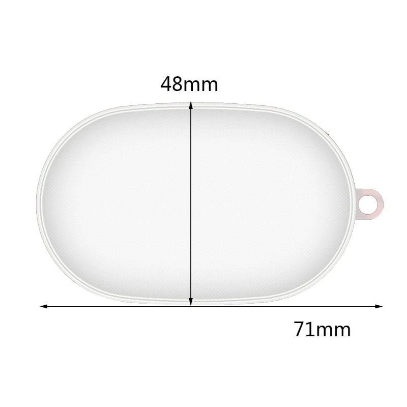 

Compatible with-realme Buds Air 2 Neo Earbuds Charging Case Soft Transparent TPU Case Cover Skin Shokproof with Keychain