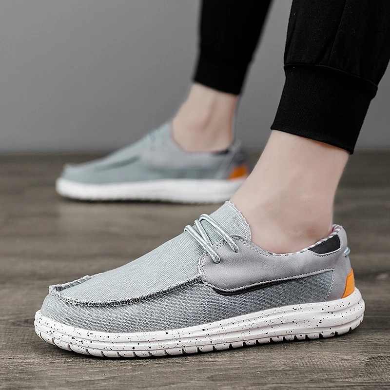 

2021 New Men Casual Shoes Breathable Canvas Shoes For Men Loafers Hemp Men Flats Lightweight Vulcanize Shoes Walking Sneakers