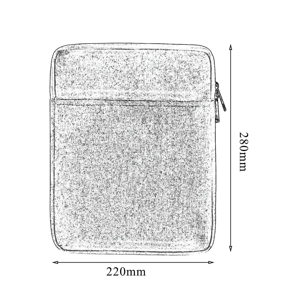 9,7/10 дюймов Ткань Оксфорд сплошной цвет планшеты ноутбук рукав Чехол сумка для переноски противоударный рукав сумка для переноски подходит для iPad