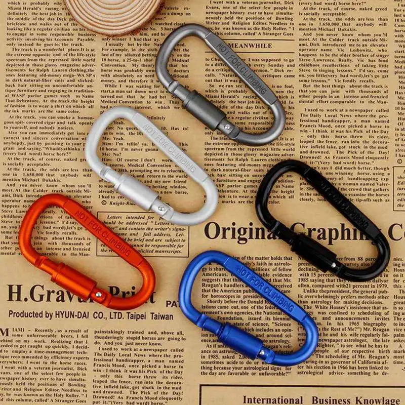 

1 Piece Of Aluminum Alloy Carabiner, D-shaped Quick-hanging Buckle, Outdoor Climbing Accessories