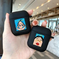 fashion funny i am cool soft silicone tpu case for airpods pro 1 2 3 silicone wireless bluetooth earphone box cover