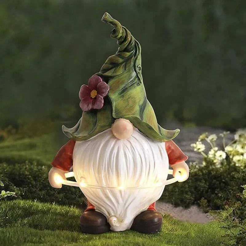 

Naughty Garden Gnome Solar Garden Light Funny Statue Resin Dress Up Garden Decoration Resin Gnome New Hogard Home Decoration