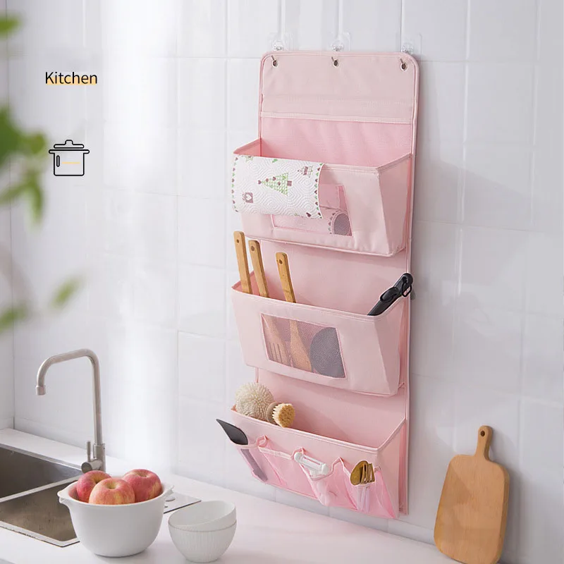 

Wall Hanging Storage Bag Simple Laundry Bag Paste Barrel Underwear Socks Space-saving Office Bathroom Sundries Container Supply