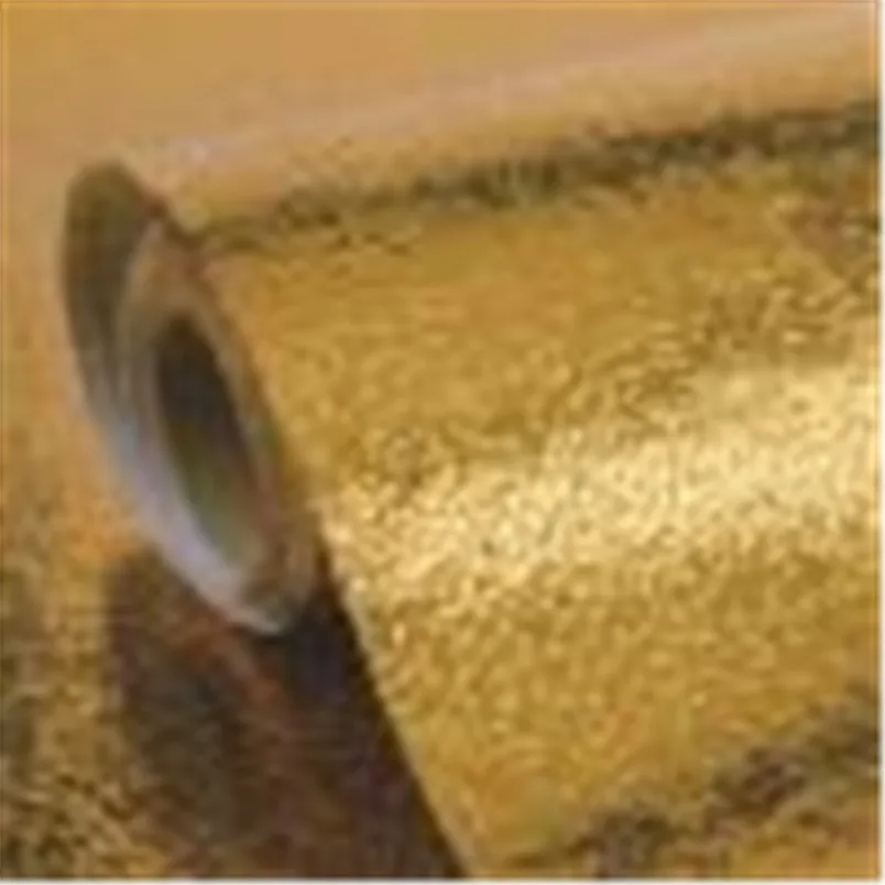 Водостойкая самоклеящаяся наклейка из алюминиевой фольги золотистого цвета для