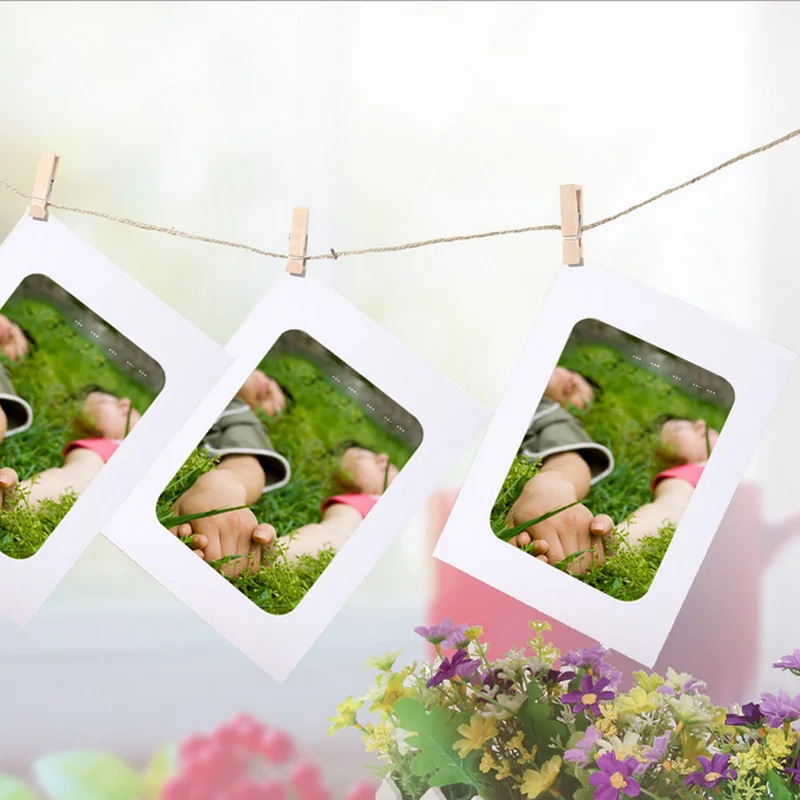 Фоторамка с клипсами и веревкой настенный баннер фоторамка DIY фотоальбом