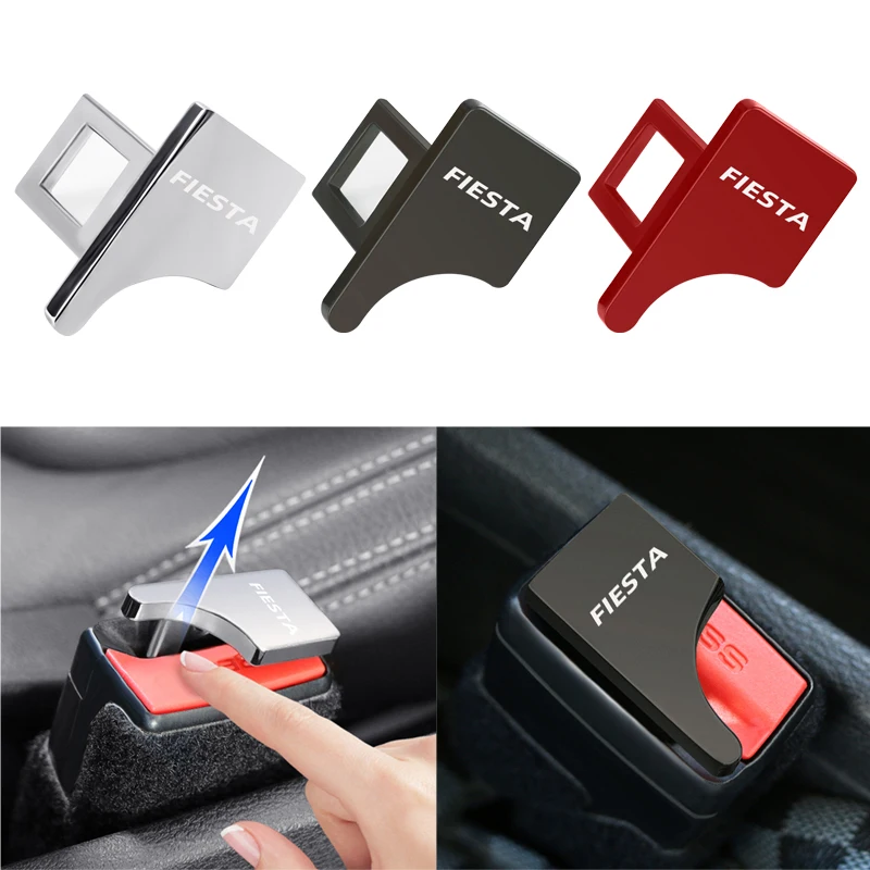 Автомобильный Зажим для ремня безопасности металлическая застежка заглушка Ford