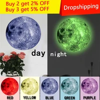 new 3d luminous stickers moon wall stickers for kids room stickers in wall glow in the dark stars stickers for roon decor