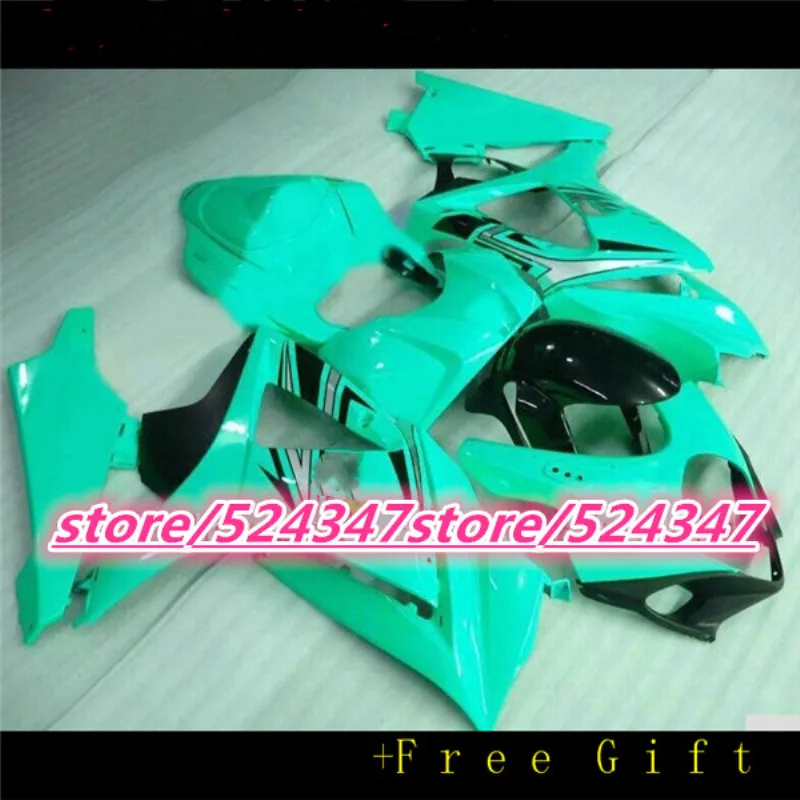 

Эй-обтекатели пригодный для GSXR-1000 K7 год 2007 2008 GSXR1000 07 08 из АБС-пластика для мотоцикла обтекатель комплект кузов зеленый обтекатель