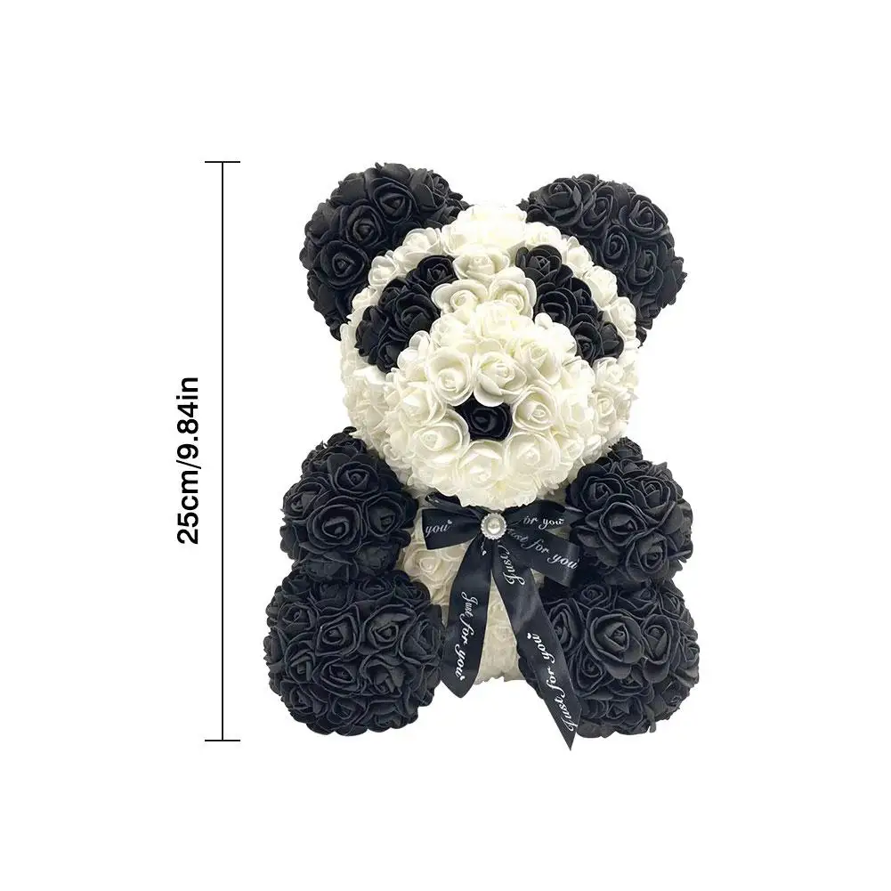 25cm Color Rose Bear New Soap Flower Simulation Creative Eternal Rainbow Valentine's Day Gift | Игрушки и хобби