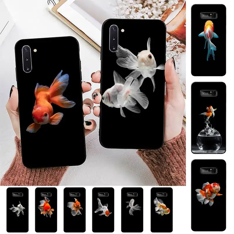 

FHNBLJ goldfish Phone Case for Samsung Note 3 4 5 7 8 9 10 20 pro lite ultra for Oppo A9 2020