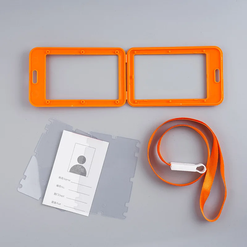 Чехол для визиток унисекс прозрачный на шею с ремешком | Багаж и сумки