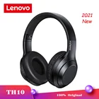 Беспроводная Bluetooth-гарнитура Lenovo Thinkplus TH10, AUX аудио-интерфейс, двойные мощные громкоговорители, наушники, новинка 2021