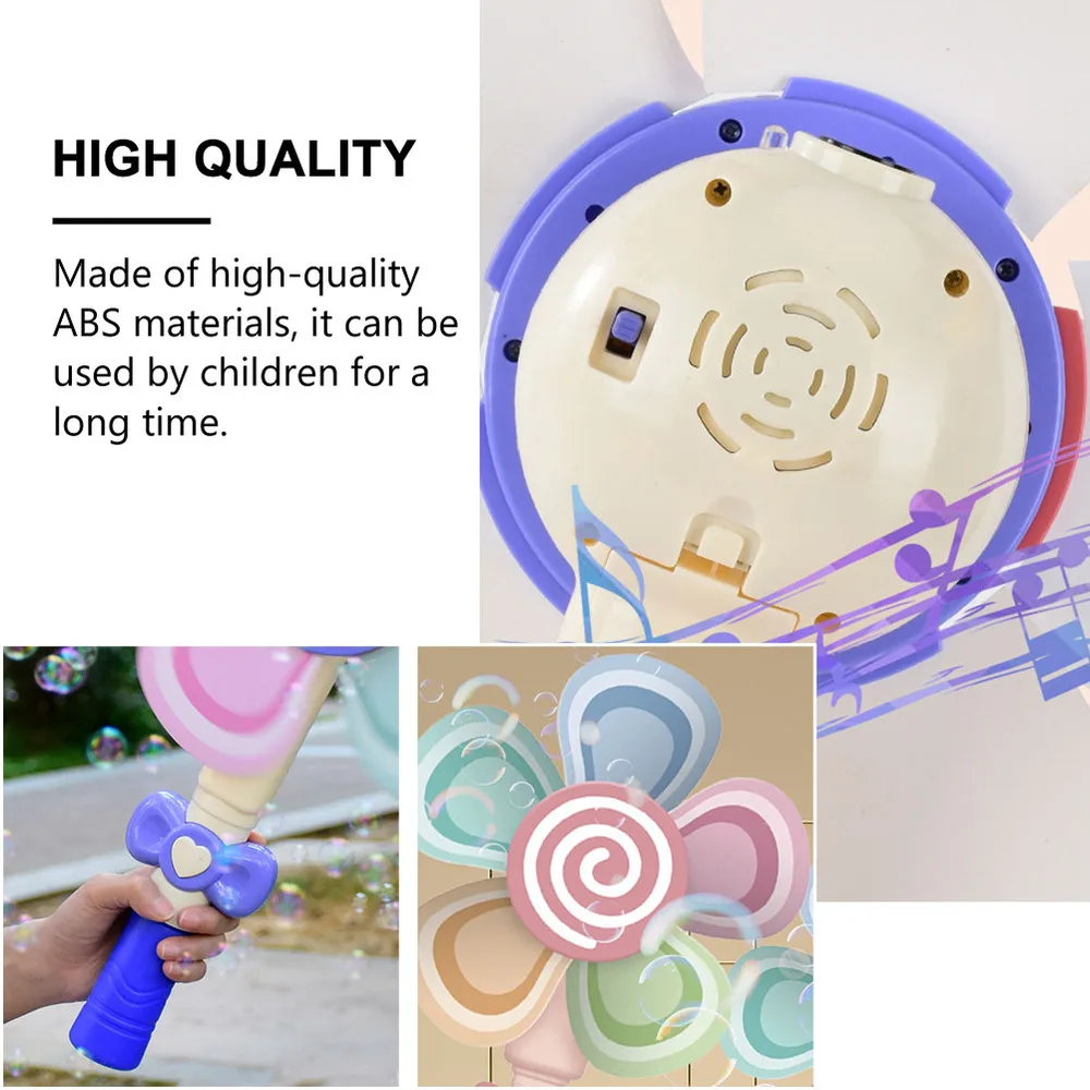 

Windmill Electric Bubble Blower Musical LED Bubble Wand Maker Battery