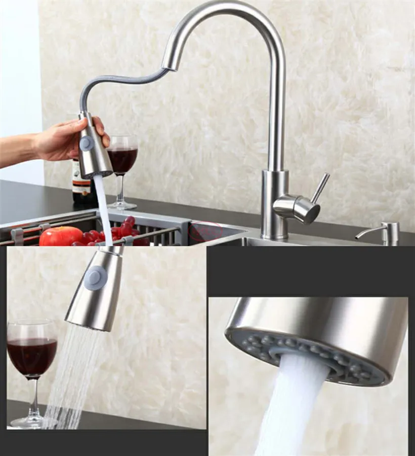 Смеситель для воды кухонный кран смеситель горячей и холодной на раковину из