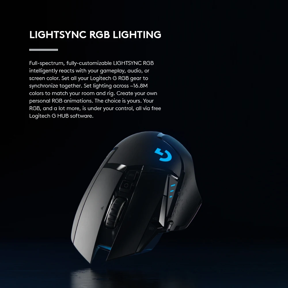 Беспроводная мышь Logitech G502 универсальная профессиональная игровая 25600 DPI LIIGHTSPEED