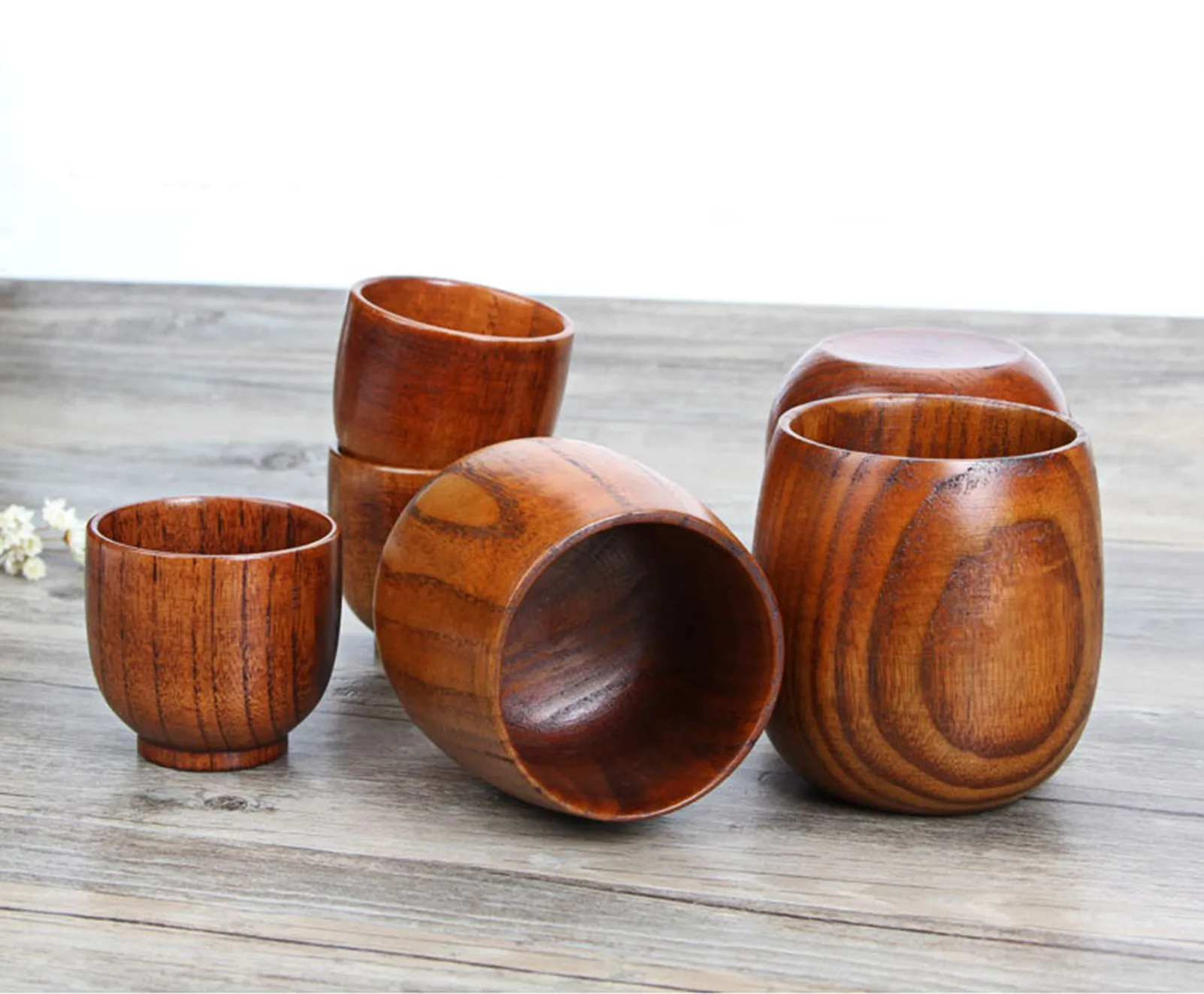 Натуральная деревянная кружка для воды в японском стиле сакэ зеленого чая и кофе